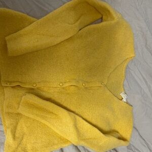 Sezane Mustard Yellow Women's Cardigan